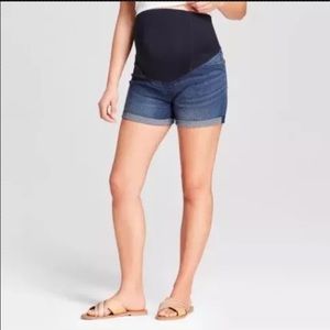 NEW! Isabel Maternity Midi Jean Shorts Size 10